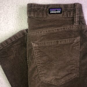 Patagonia Everyday Cords Pants womens 28 Brown Wale Corduroy 90s #56915